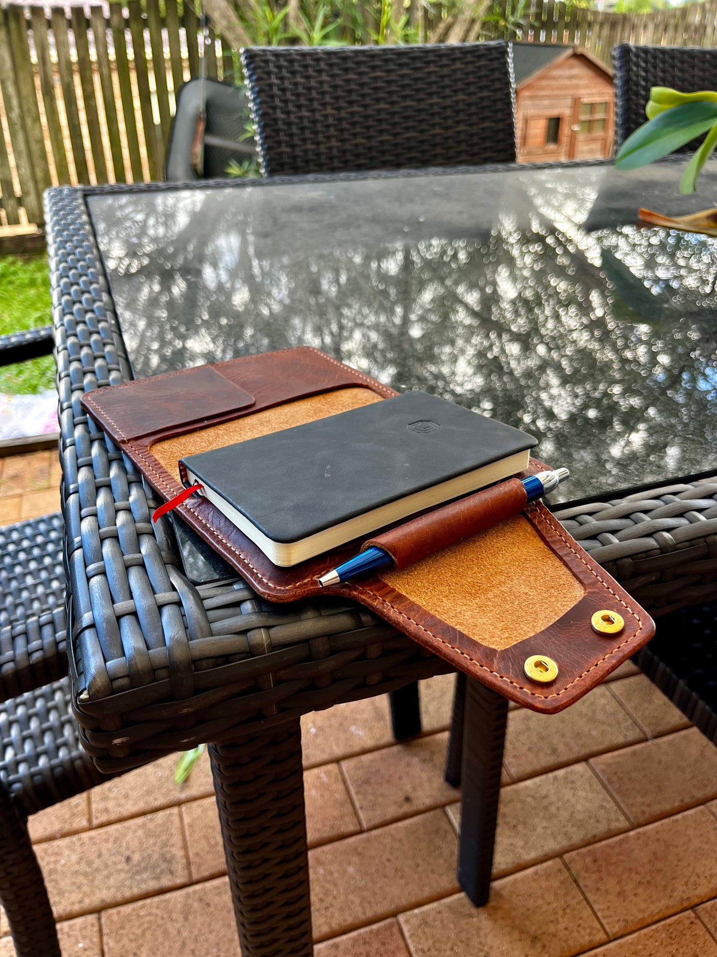 Travel Leather Notebook Cover – Full-Grain Italian Veg-Tanned Leather
