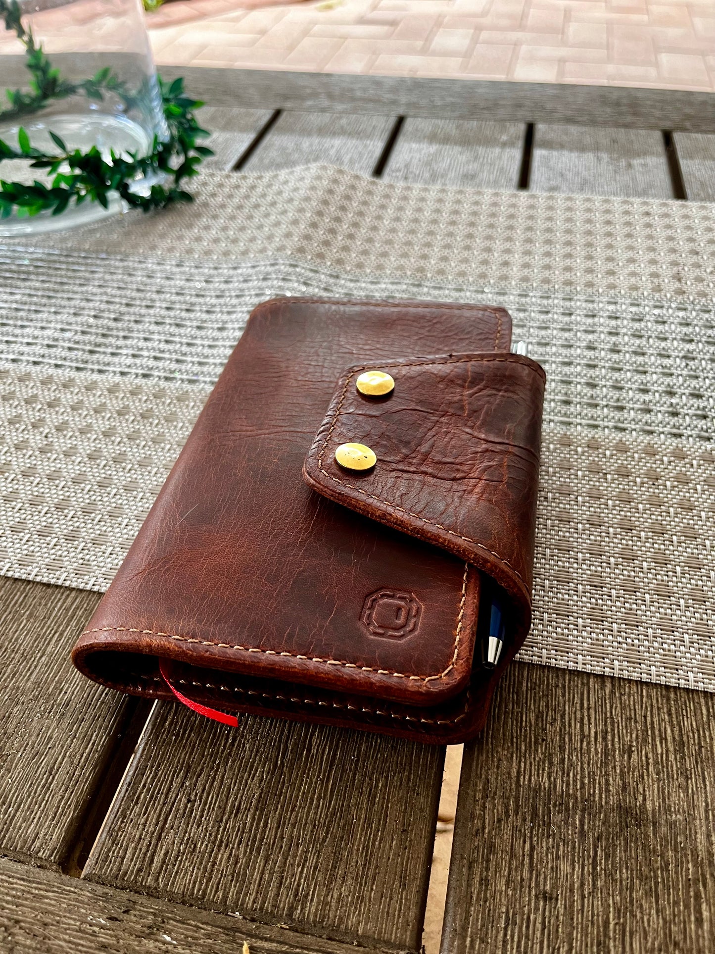 Travel Leather Notebook Cover – Full-Grain Italian Veg-Tanned Leather