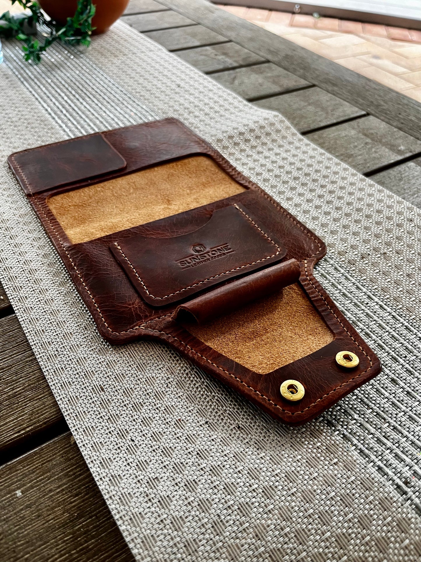 Travel Leather Notebook Cover – Full-Grain Italian Veg-Tanned Leather