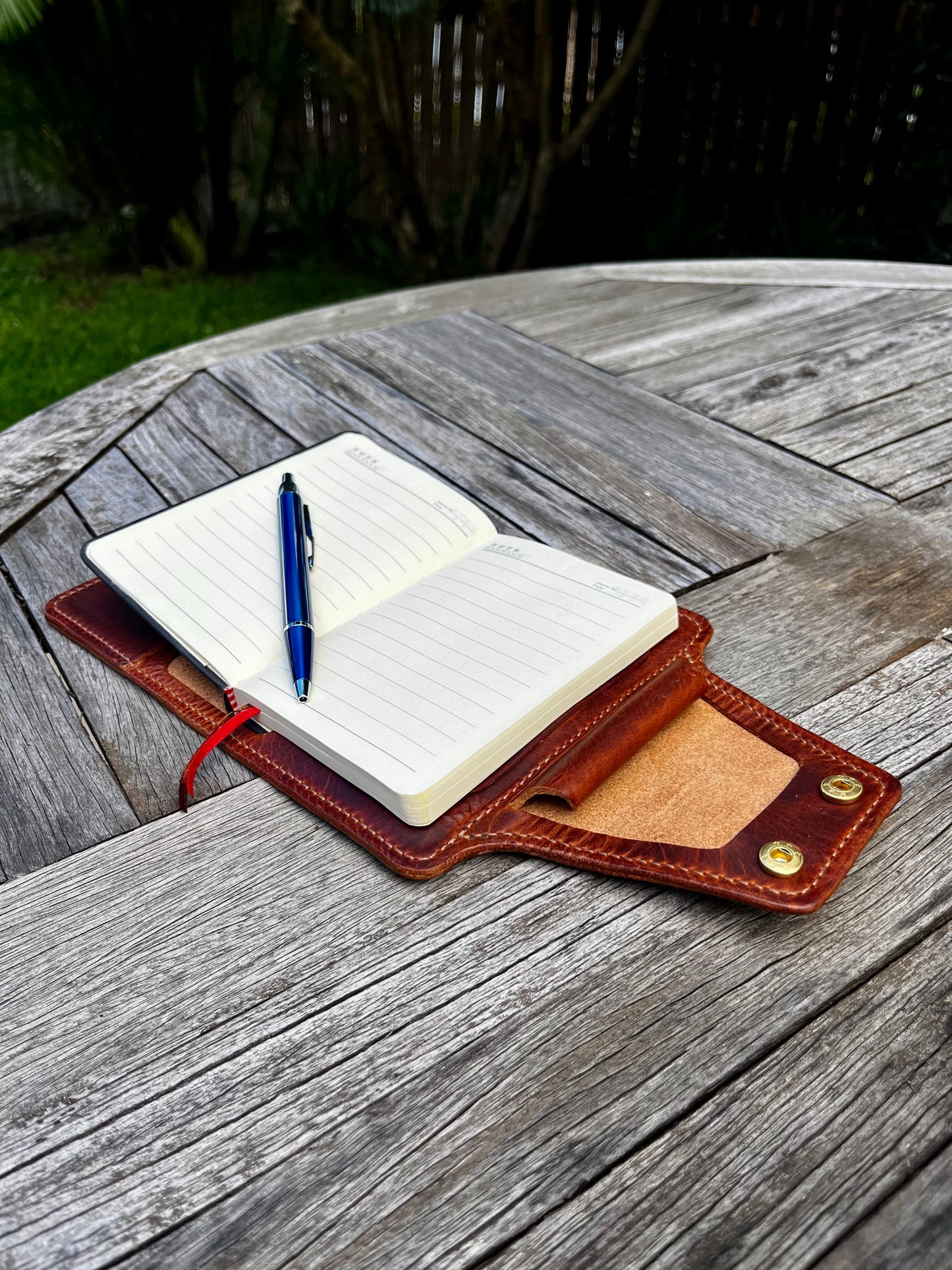 Travel Leather Notebook Cover – Full-Grain Italian Veg-Tanned Leather