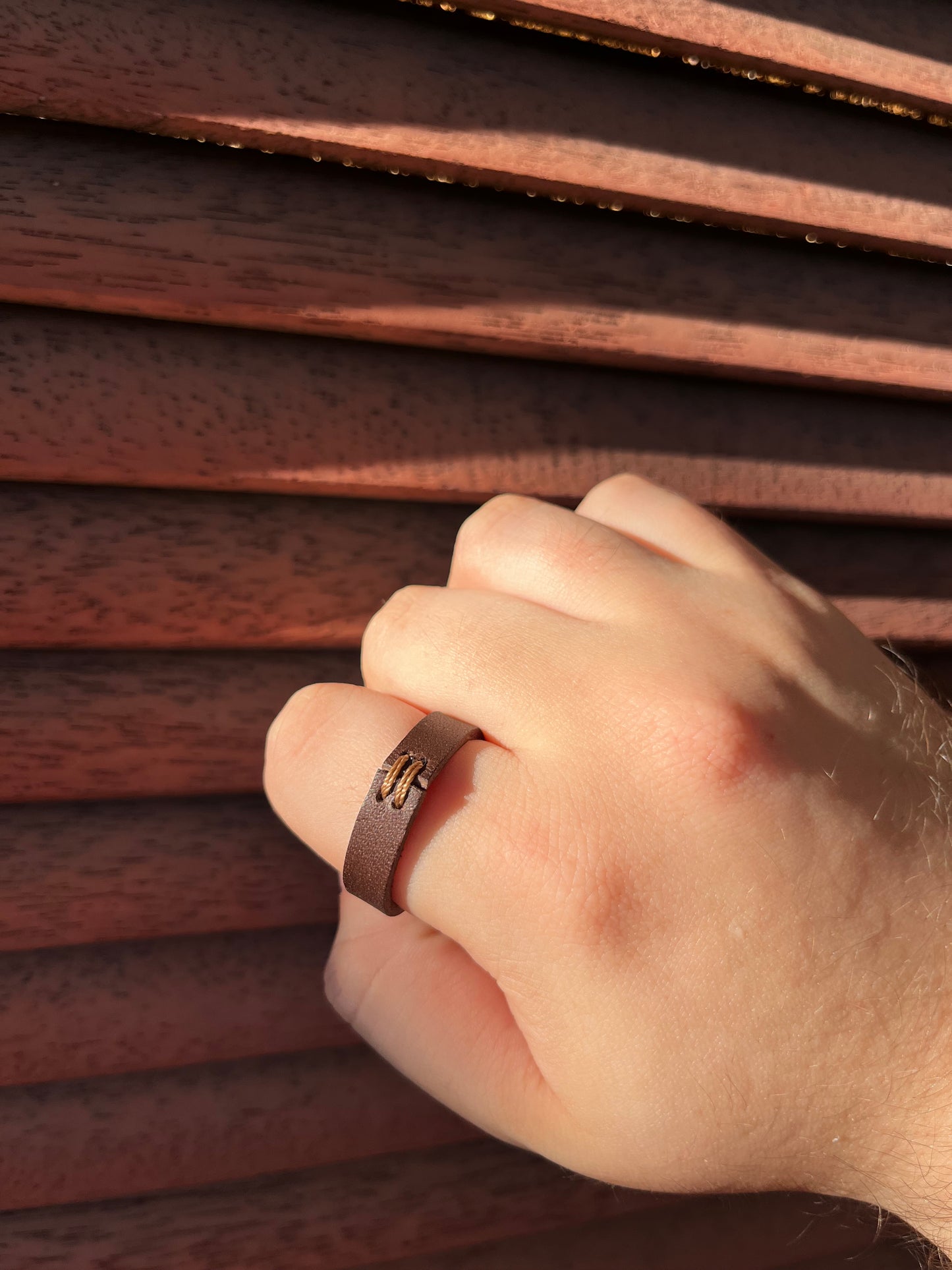 Handcrafted Full-Grain Leather Rings – Minimalist Design